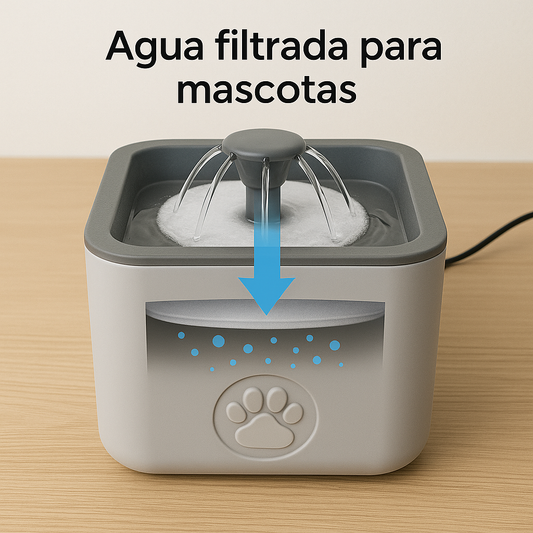 Fuente de Agua purificada para mascotas 2,5lt